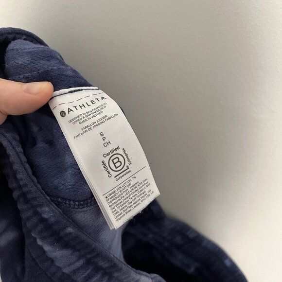 Athleta Farallon Jogger Pant‎ in Crystal Dye Dress Blue Size Small - Picture 5 of 8